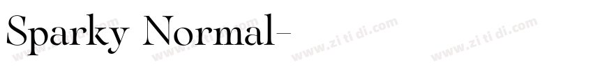 Sparky Normal字体转换